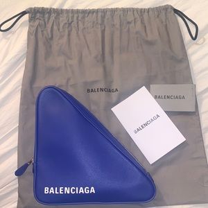 Authentic Balenciaga Triangle clutch